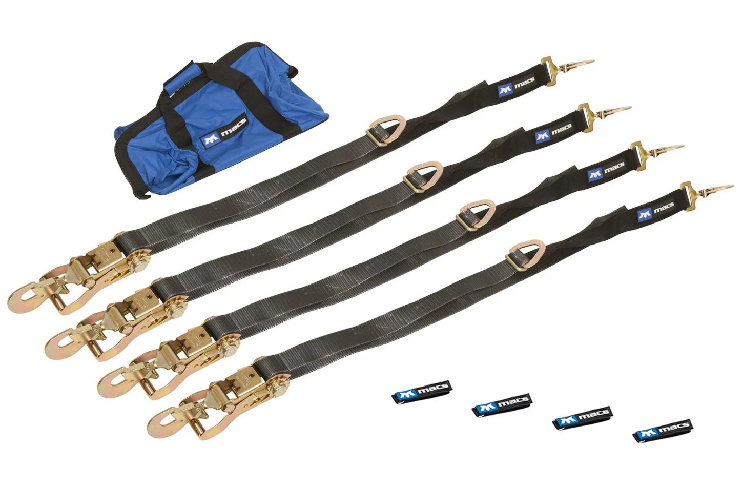4 Tie Down/Axle Strap Combo Direct Hook image 0